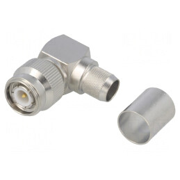Mufă TNC tată unghi 90° 50Ω lipire crimpat H1000 RG213 | Electronic-mag.ro | Componente Electronice