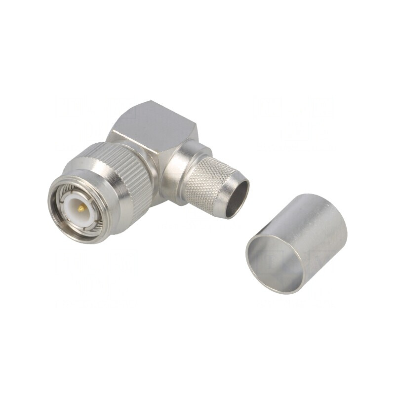 Mufă TNC tată unghi 90° 50Ω lipire crimpat H1000 RG213 | Electronic-mag.ro | Componente Electronice