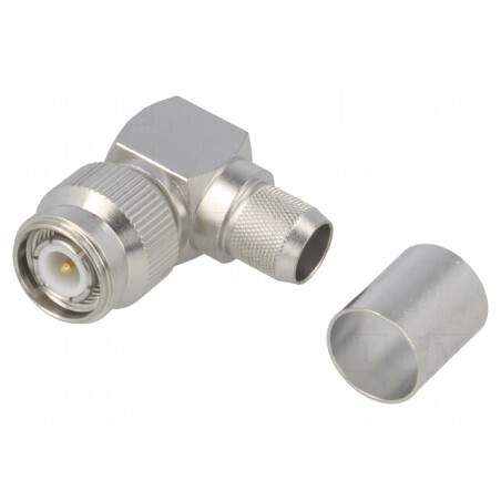 Mufă TNC tată unghi 90° 50Ω lipire crimpat H1000 RG213 | Electronic-mag.ro | Componente Electronice