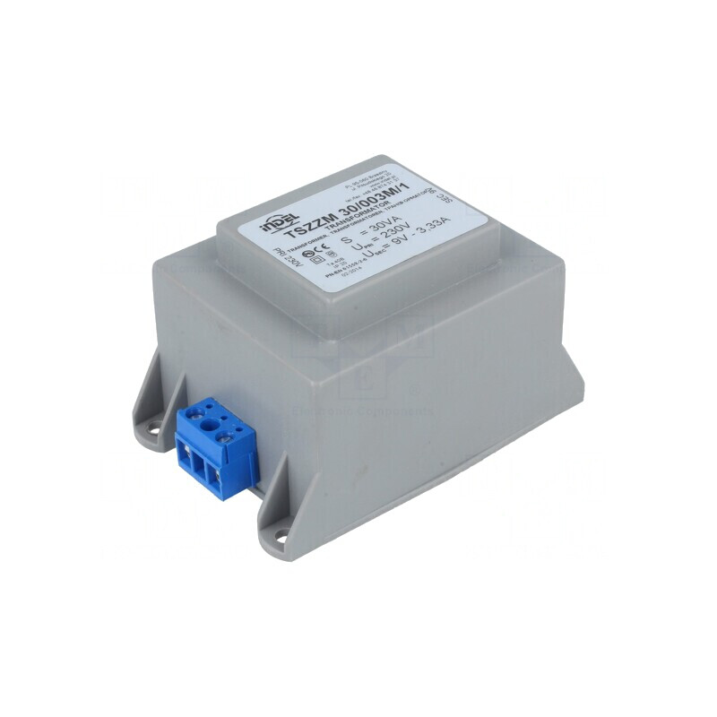 Transformator încapsulat 30VA 230V 9V 3,33A cu șurub IP00 | Electronic-mag.ro | Componente Electronice Transformator încapsulat 30VA 230V 9V 3,33A cu șurub IP00 | Electronic-mag.ro | Componente Electronice