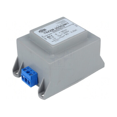 Transformator încapsulat 30VA 230V 9V 3,33A cu șurub IP00 | Electronic-mag.ro | Componente Electronice