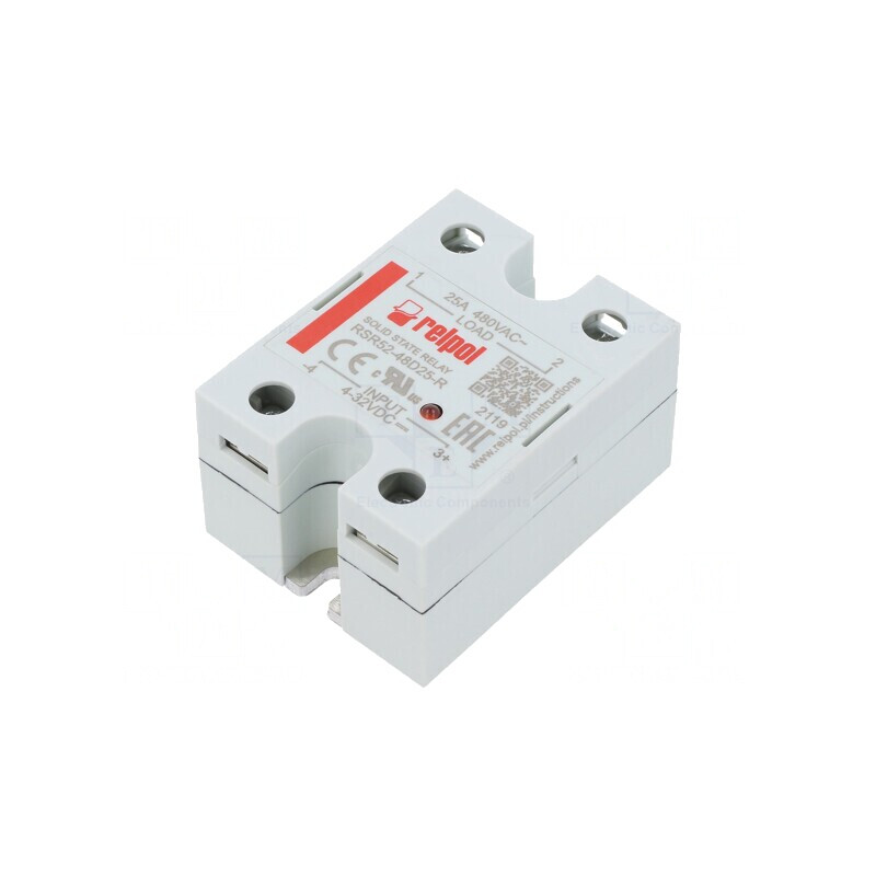'Releu Semiconductor Monofazat 25A 48-530VAC' | Electronic-mag.ro | Componente Electronice