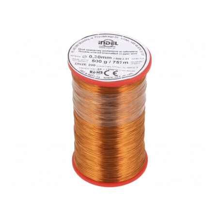 Sârmă Emailată Dublă 0,3mm 0,5kg Cupru | Electronic-mag.ro | Componente Electronice
