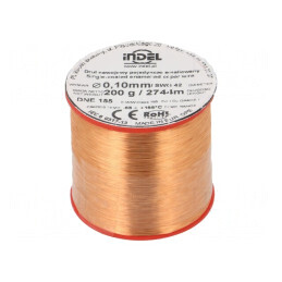 Sârmă Bobină Emailată 0,1mm 0,2kg Cu 65-155°C | Electronic-mag.ro | Componente Electronice