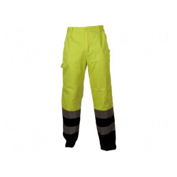 Pantaloni de lucru galben-bleumarin L - VWTC07BYN/L