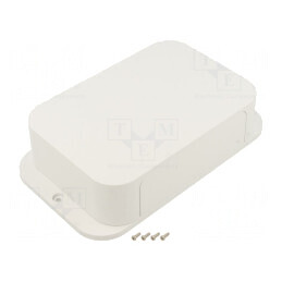 Carcasă cu panou de fixare 120x205mm ABS | Electronic-mag.ro | Componente Electronice