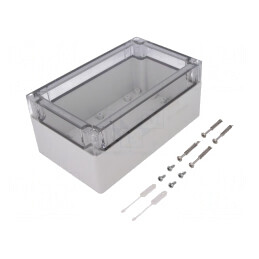 Carcasă Universală ABS Gri 122x202x90mm | Electronic-mag.ro | Componente Electronice
