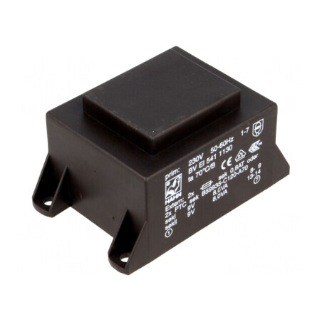 Transformator încapsulat 16VA 230VAC 9V 889mA PCB | Electronic-mag.ro | Componente Electronice