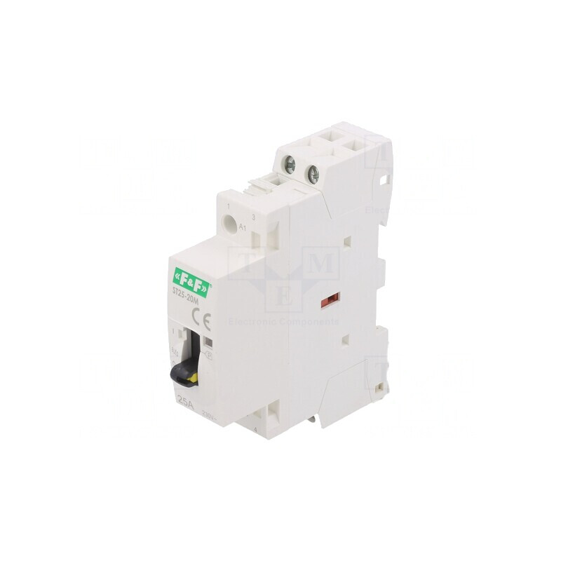 Contactor 2P 25A 220-240VAC NO IP20 | Electronic-mag.ro | Componente Electronice