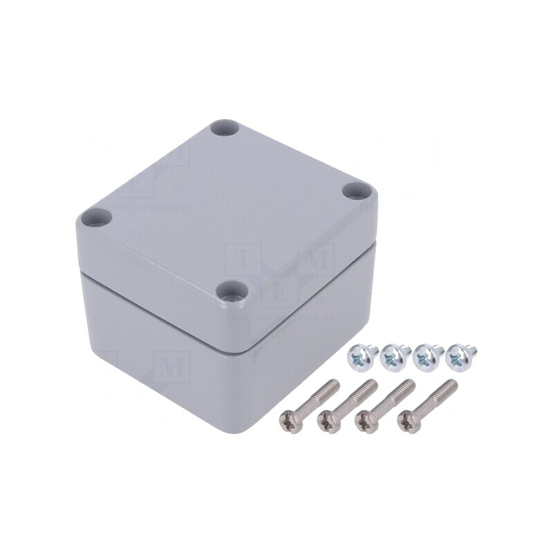 Carcasă universală aluminiu gri 60x66x46 mm | Electronic-mag.ro | Componente Electronice Carcasă universală aluminiu gri 60x66x46 mm | Electronic-mag.ro | Componente Electronice
