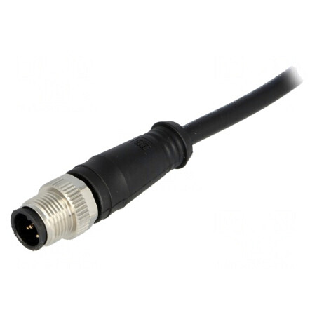 Mufă M12 PIN 5 tată 5m IP67 60V 4A | Electronic-mag.ro | Componente Electronice
