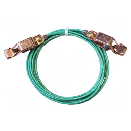 Cablu Împământare Clemă Crocodil Verde | Electronic-mag.ro | Componente Electronice