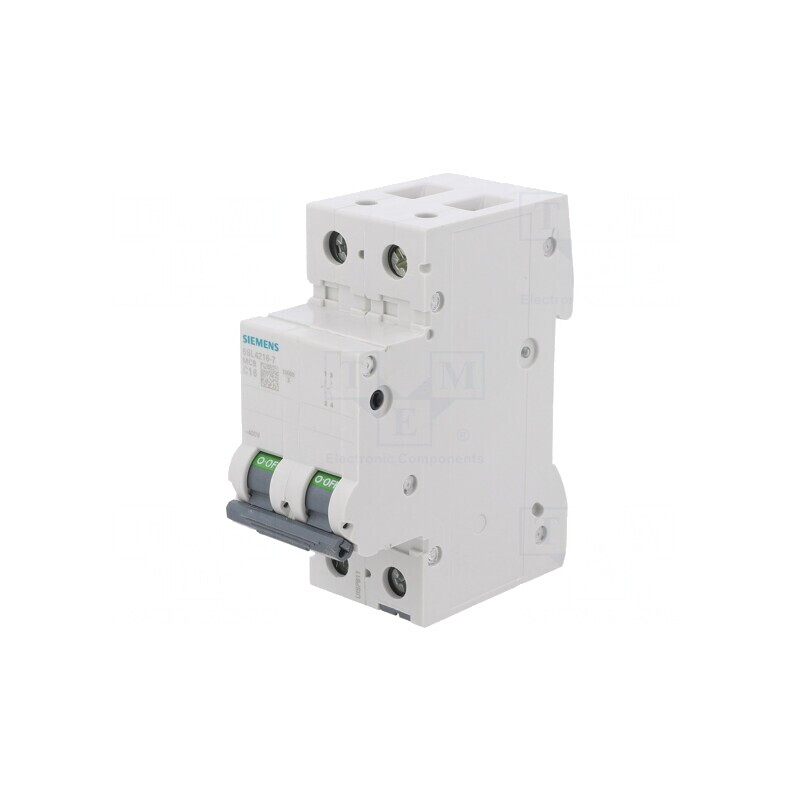 Întrerupător de Supracurent 16A 2 Poli 230/400V 10kA | Electronic-mag.ro | Componente Electronice