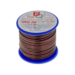 Sârmă dublu emailată 1,4mm 0,25kg Cu | Electronic-mag.ro | Componente Electronice