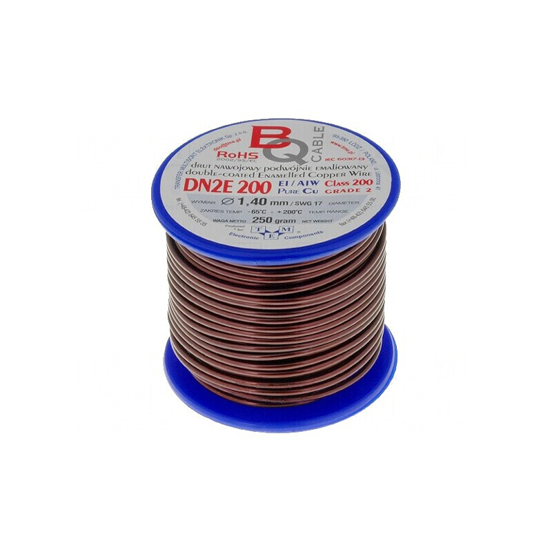 Sârmă dublu emailată 1,4mm 0,25kg Cu | Electronic-mag.ro | Componente Electronice