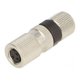 Conector M8 Mamă 3-PIN Drept pe Cablu 4A | Electronic-mag.ro | Componente Electronice