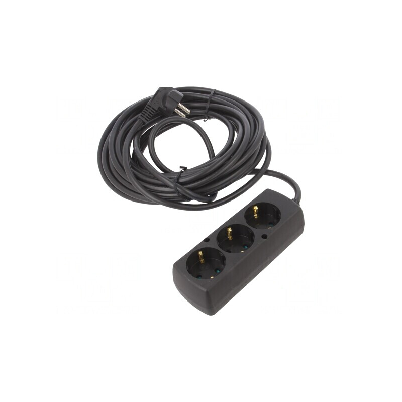 Prelungitor Schuko 3 Prize PVC Negru 3x1,5mm2 | Electronic-mag.ro | Componente Electronice Prelungitor Schuko 3 Prize PVC Negru 3x1,5mm2 | Electronic-mag.ro | Componente Electronice