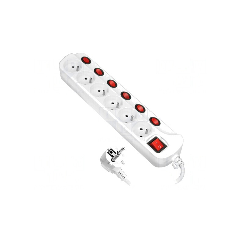 Prelungitor 6 Prize cu Protecție la Supratensiune | Electronic-mag.ro | Componente Electronice Prelungitor 6 Prize cu Protecție la Supratensiune | Electronic-mag.ro | Componente Electronice