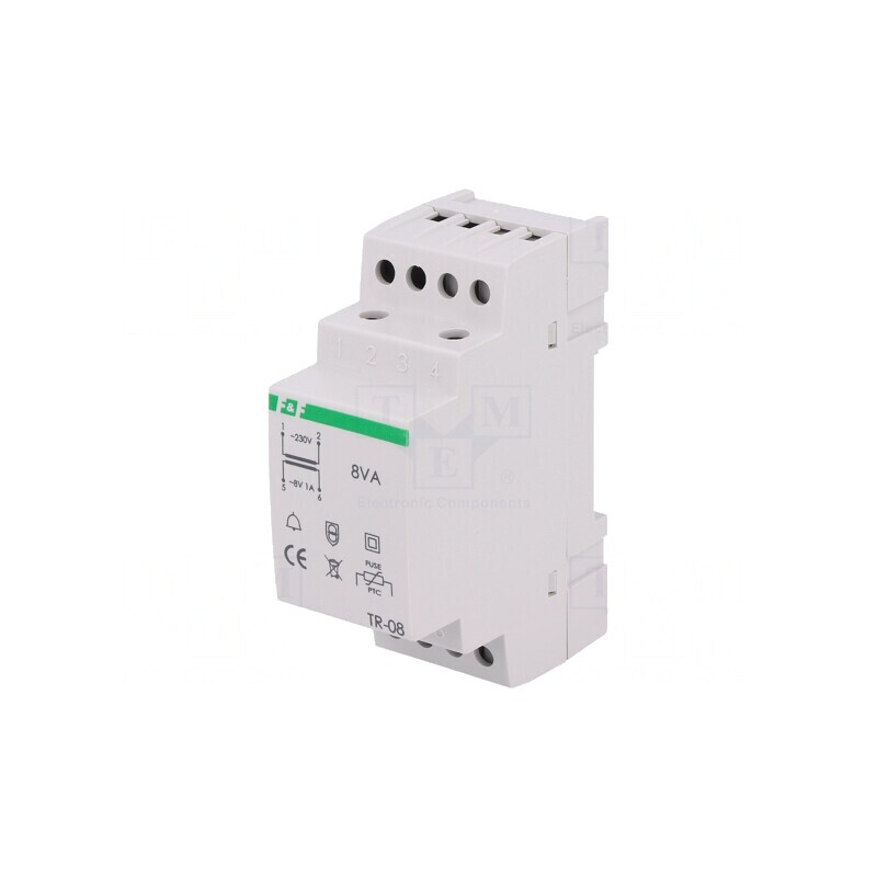 Transformator de alimentare 8V 1A 8VA pentru şină DIN | Electronic-mag.ro | Componente Electronice Transformator de alimentare 8V 1A 8VA pentru şină DIN | Electronic-mag.ro | Componente Electronice