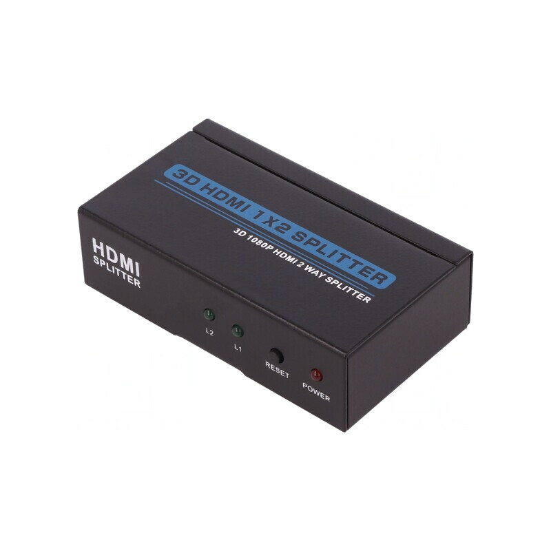 Splitter HDMI 1.3 Negru cu Intrare DC și HDMI | Electronic-mag.ro | Componente Electronice