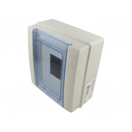Carcasă aparatură modulară IP65 gri deschis 8 module | Electronic-mag.ro | Componente Electronice