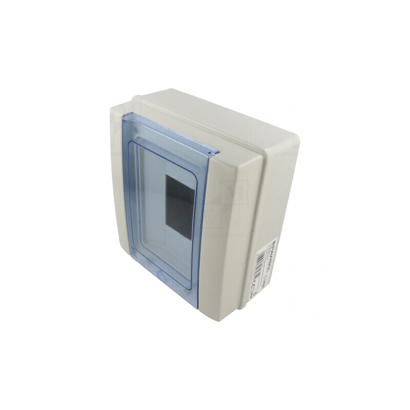 Carcasă aparatură modulară IP65 gri deschis 8 module | Electronic-mag.ro | Componente Electronice