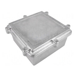 Carcasă Universală Aluminiu Natural 162x162x80mm | Electronic-mag.ro | Componente Electronice