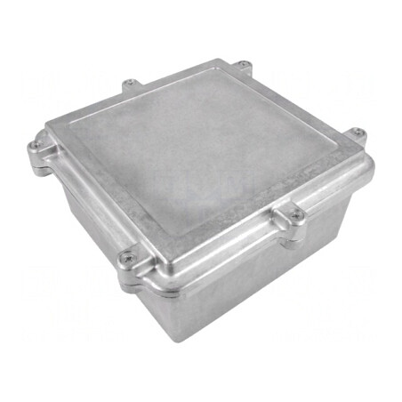 Carcasă Universală Aluminiu Natural 162x162x80mm | Electronic-mag.ro | Componente Electronice
