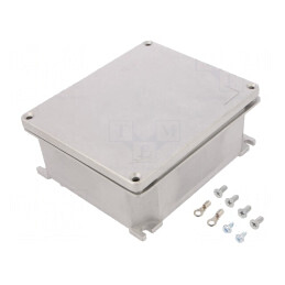 Carcasă universală cu lame de fixare 141x166x64mm | Electronic-mag.ro | Componente Electronice