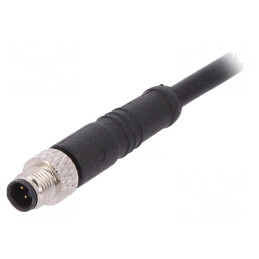 Conector M5 Mufă Tată 4 PIN Drept IP67 60V 1m | Electronic-mag.ro | Componente Electronice