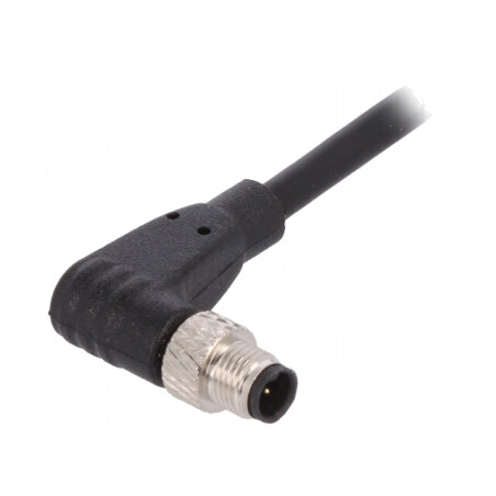 Conector M5 Mufă Tată 4 PIN IP67 60V în Unghi | Electronic-mag.ro | Componente Electronice