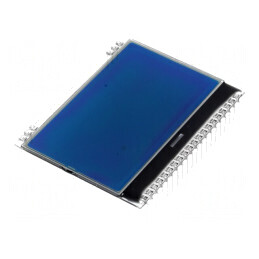 Afișaj LCD grafic 128x64 STN Negative albastru 55x43mm | Electronic-mag.ro | Componente Electronice