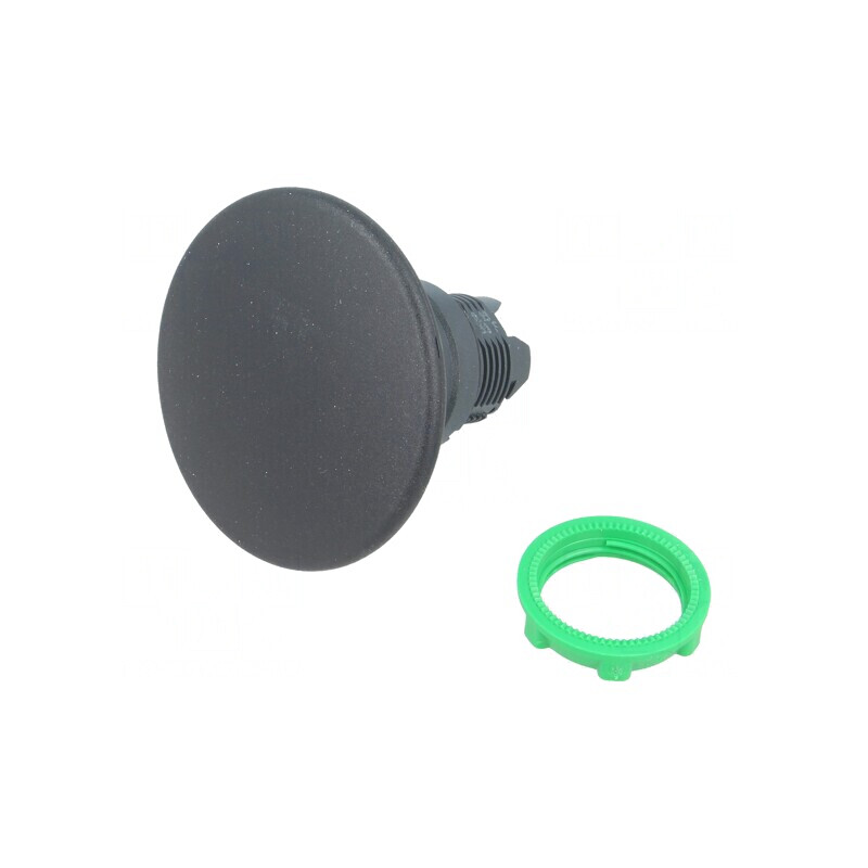 Comutator cu apăsare 22mm negru ZB5AR2 | Electronic-mag.ro | Componente Electronice