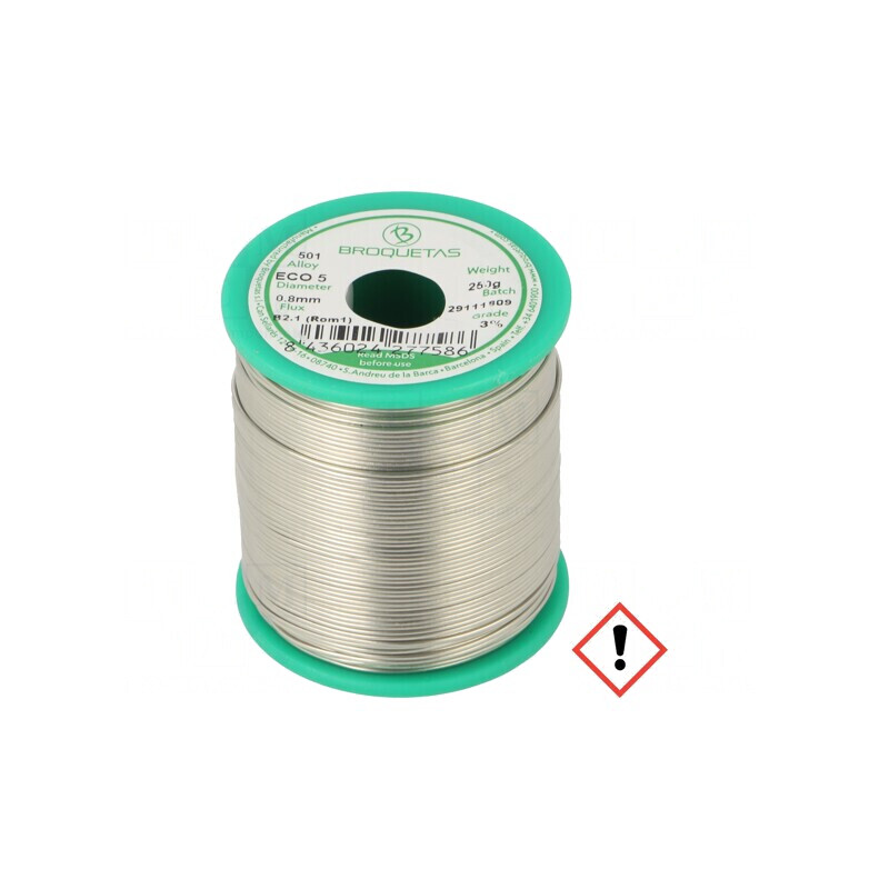 Sârmă de lipit fără plumb 0,8mm 0,25kg ECO5 | Electronic-mag.ro | Componente Electronice Sârmă de lipit fără plumb 0,8mm 0,25kg ECO5 | Electronic-mag.ro | Componente Electronice
