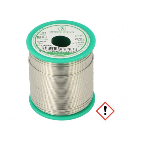 Sârmă de lipit fără plumb 0,8mm 0,25kg ECO5 | Electronic-mag.ro | Componente Electronice