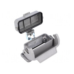Carcasă conectori HAN 10A IP65 cu clichet | Electronic-mag.ro | Componente Electronice