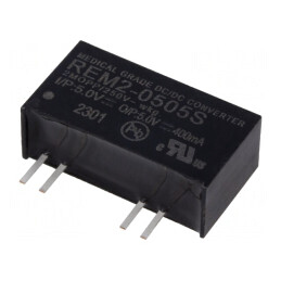 Convertor DC/DC 2W 5V 400mA SIP8 REM2-0505S | Electronic-mag.ro | Componente Electronice