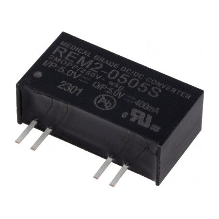 Convertor DC/DC 2W 5V 400mA SIP8 REM2-0505S | Electronic-mag.ro | Componente Electronice