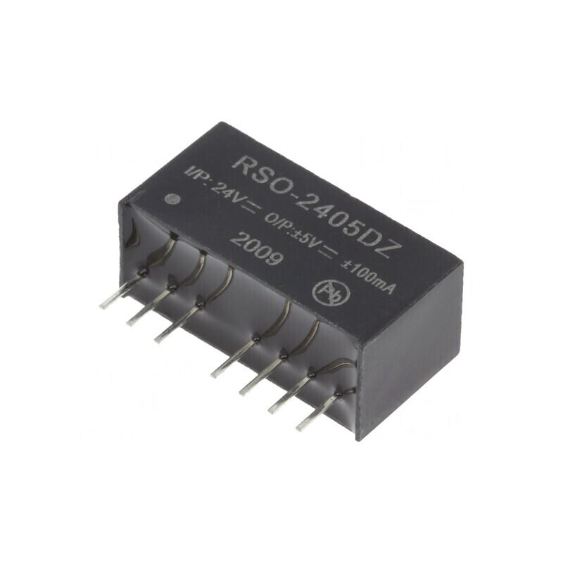 Convertor DC/DC 1W 9-36V la 5V/-5V SIP8 RSO-2405DZ | Electronic-mag.ro | Componente Electronice