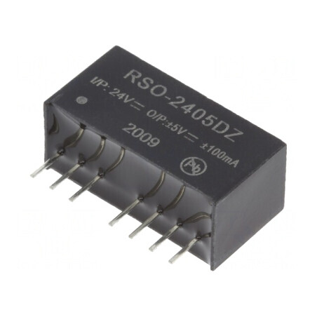 Convertor DC/DC 1W 9-36V la 5V/-5V SIP8 RSO-2405DZ | Electronic-mag.ro | Componente Electronice