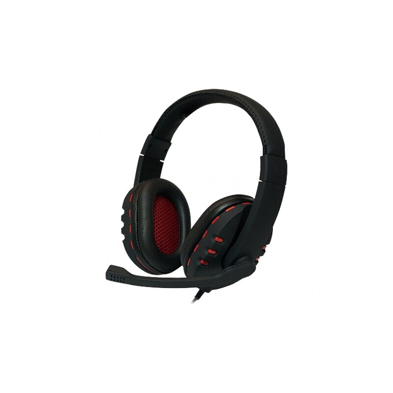 Căști USB cu Microfon Negru-Roșu 2,2m 20-20000Hz 32Ω | Electronic-mag.ro | Componente Electronice