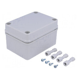 Carcasă universală gri 80x110x65mm IK08 PC | Electronic-mag.ro | Componente Electronice