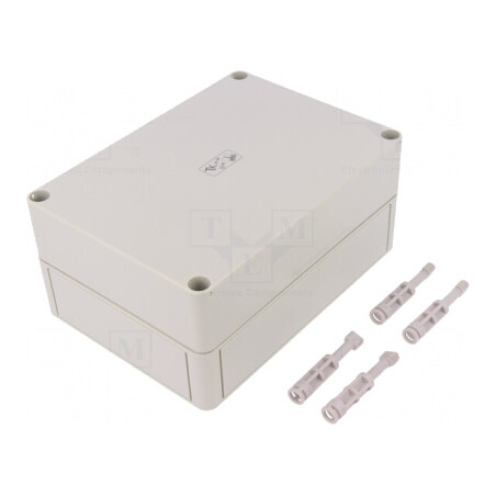 Carcasă universală gri 130x180x84 mm | Electronic-mag.ro | Componente Electronice
