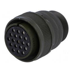 Conector Circular Dimensiune 22 Aliaj Aluminiu Oliv | Electronic-mag.ro | Componente Electronice