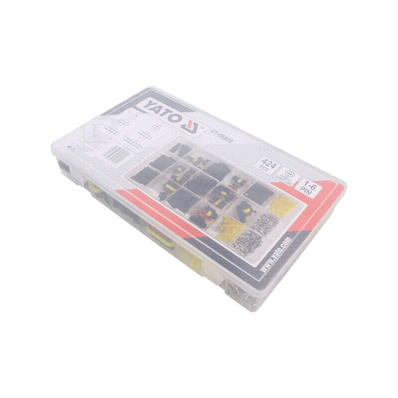 Set Conectori Auto Crimpați 424 Bucăți | Electronic-mag.ro | Componente Electronice