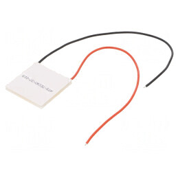 Modul: Peltier | 15,4V | 6A | 40x40x3,7mm | 53,3W | ceramică | 20AWG | 68°C | 