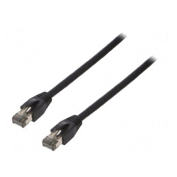 Patch Cord S/FTP Cat 8.1 Negru 15m LSZH 26AWG