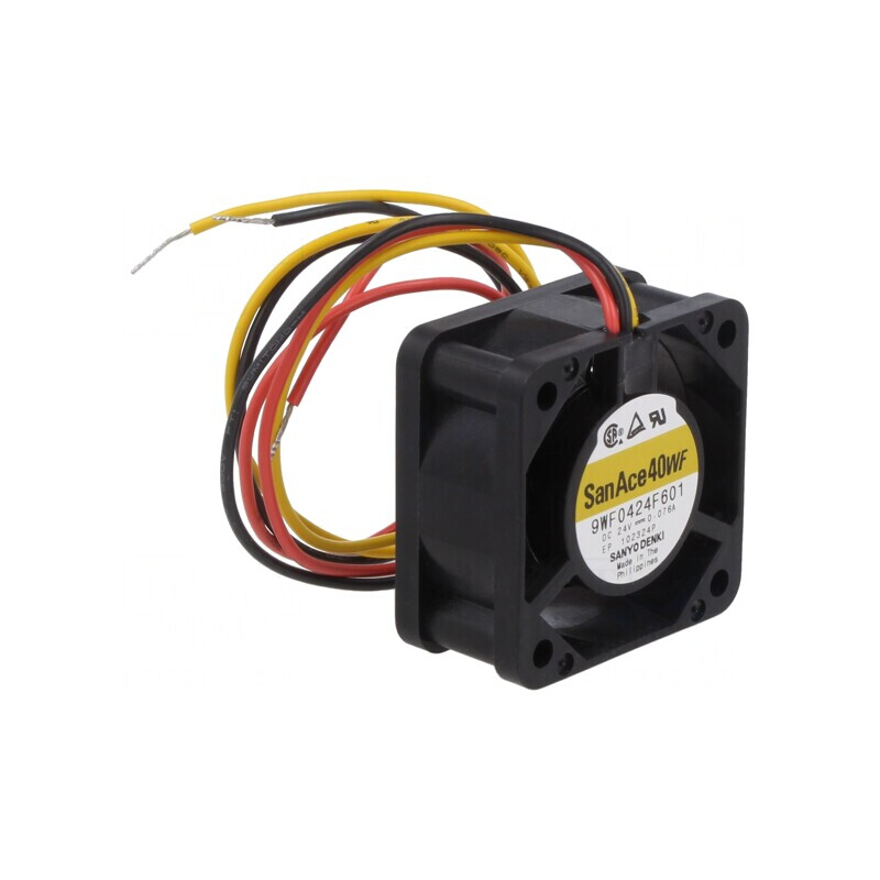 Ventilator axial 24VDC 40x40x20mm 13.2m3/h 37dBA cu bilă | Electronic-mag.ro | Componente Electronice