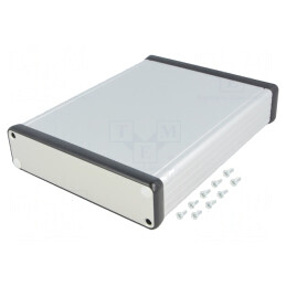 Carcasă aluminiu gri 125x160x30mm | Electronic-mag.ro | Componente Electronice