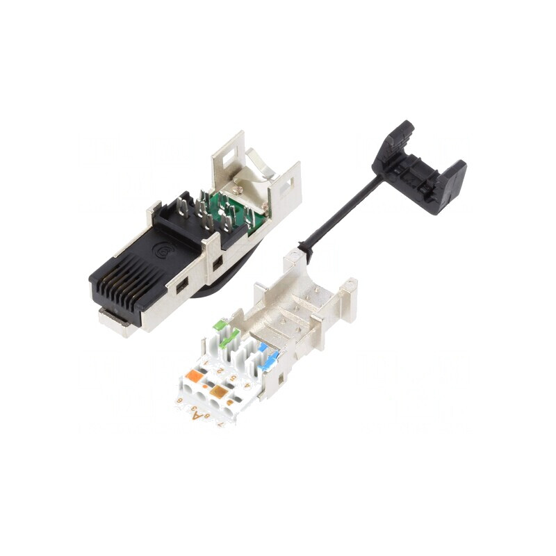 Mufă RJ45 Cat 6a Ecranată Aurită 8p8c | Electronic-mag.ro | Componente Electronice